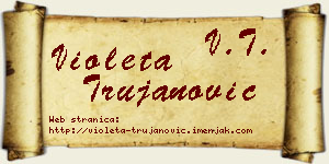 Violeta Trujanović vizit kartica